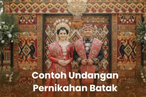 Contoh Undangan Pernikahan Batak