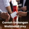Contoh Undangan Walimatul Ursy