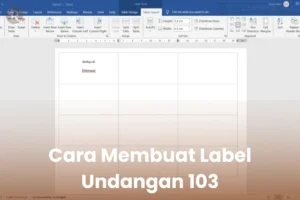 Cara Membuat Label Undangan 103