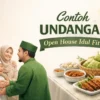 Contoh Undangan Open House Idul Fitri Lebaran