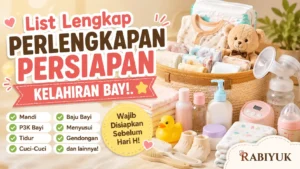 Checklist Perlengkapan Kelahiran Bayi